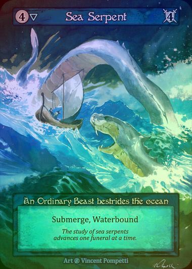 【FOIL】[Water] Sea Serpent [beta-Ordinary]